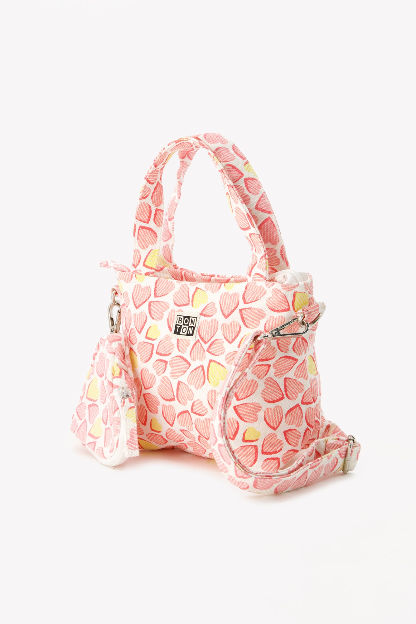 Sac - Chloé rose toile de coton imprimée