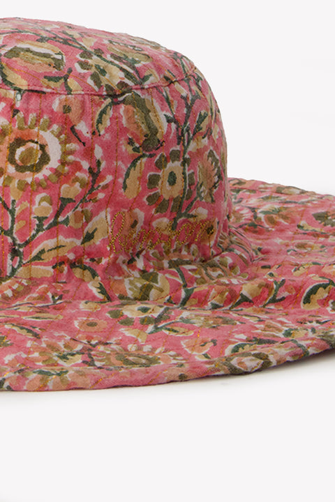 Chapeau - Etretat rose voile de coton - Image principale