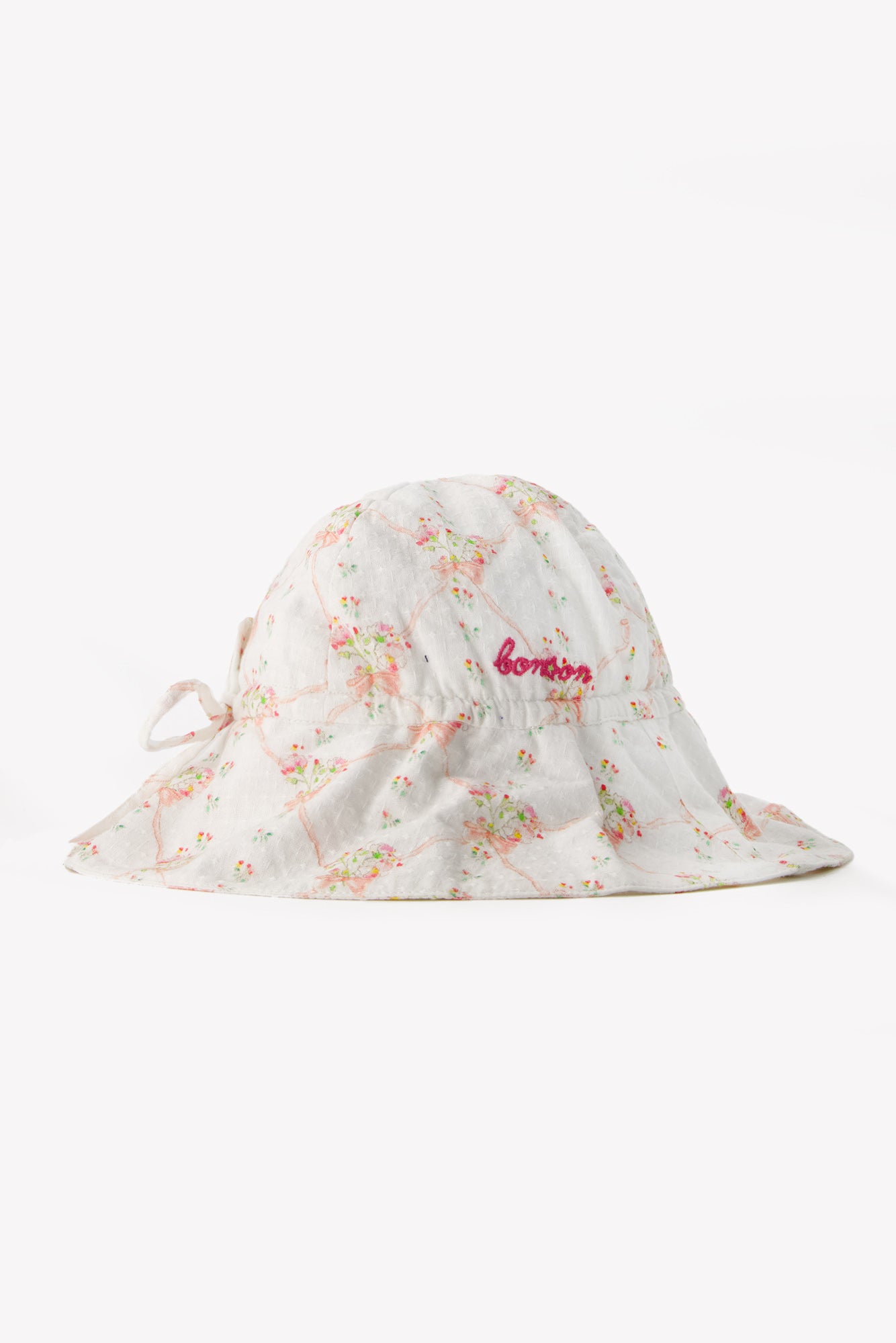 Chapeau - Tsar rose coton façonné imprimé