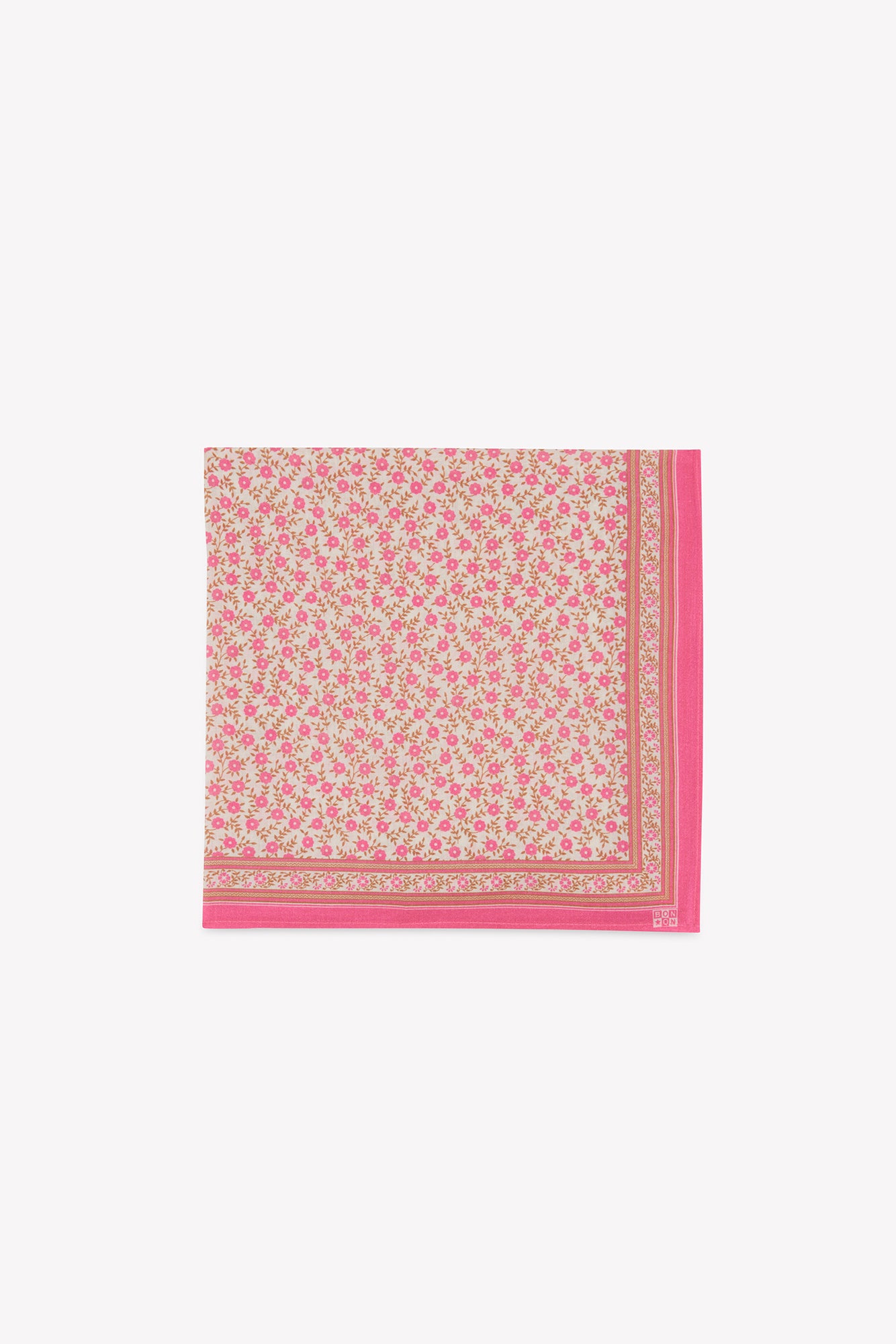 Foulard - Foulfleur Rose fleuri 50cm