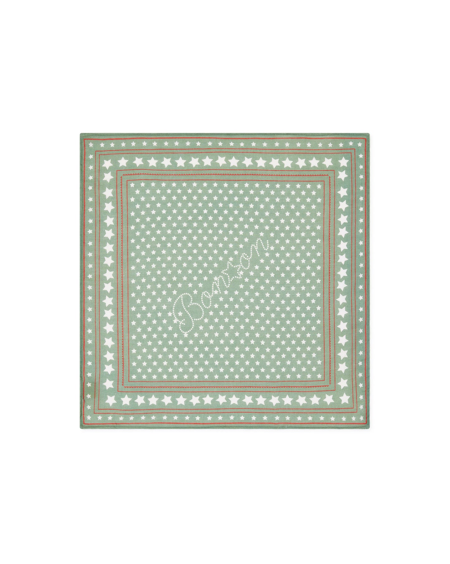 Foulard - Fouletoiles vert voile de coton