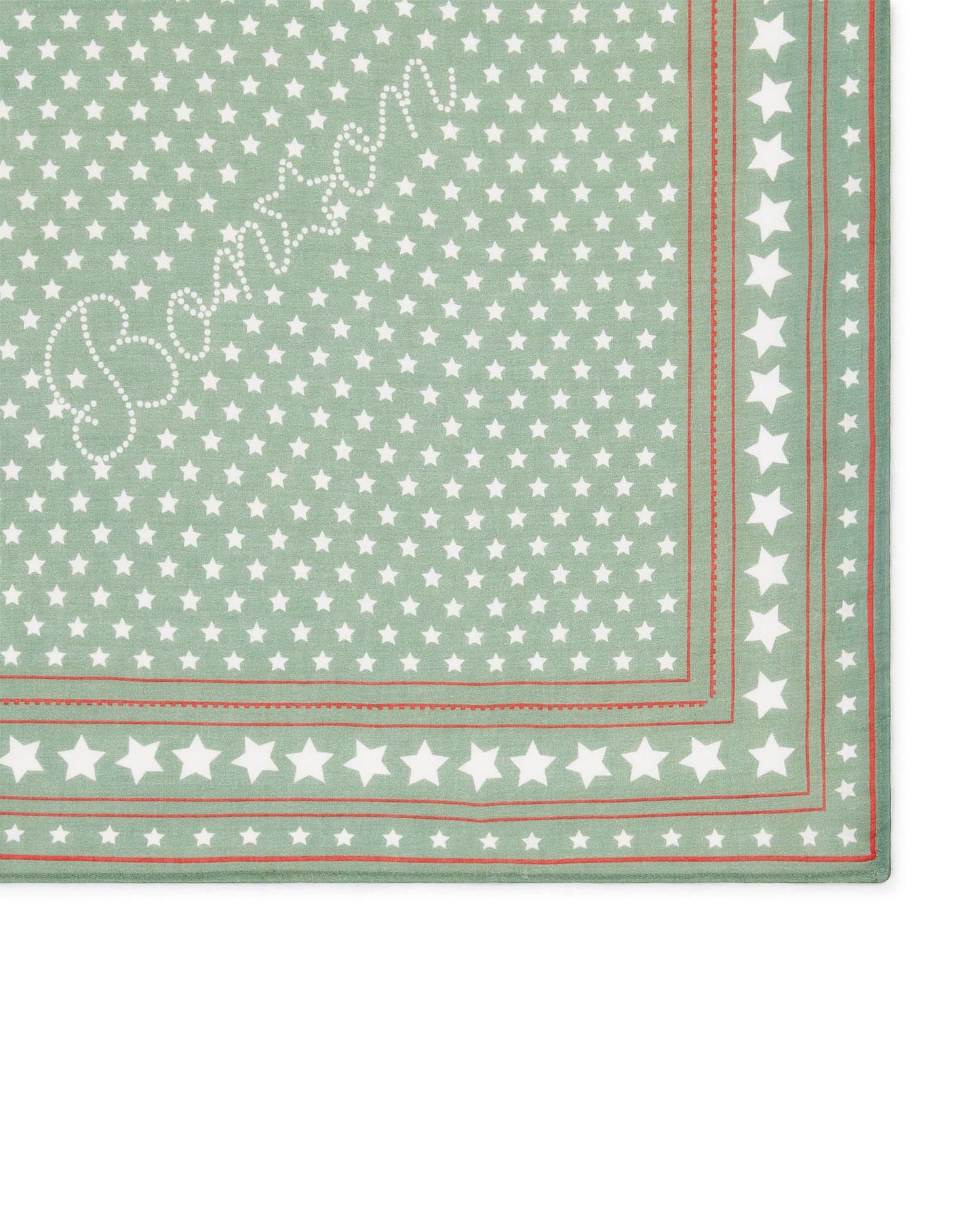 Foulard - Fouletoiles vert voile de coton