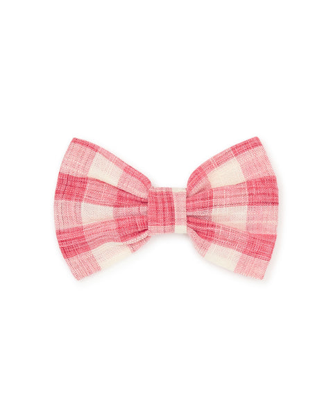 Barrette - rouge coton et lyocell - Image principale