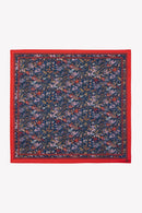 Foulard - Fleuri bleu 50cm