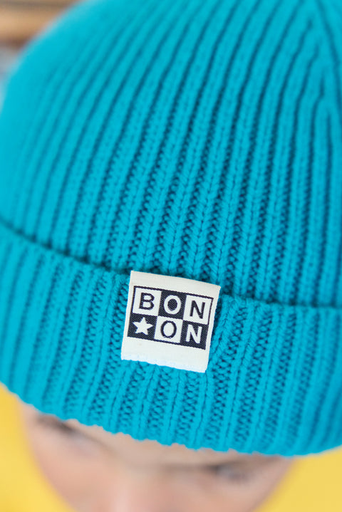 Bonnet - Bleu en tricot - Image principale