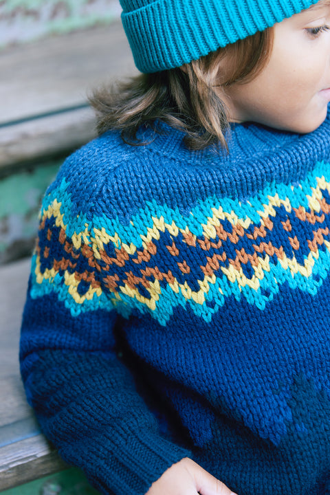 Pull - Joris jacquard navy - Image principale