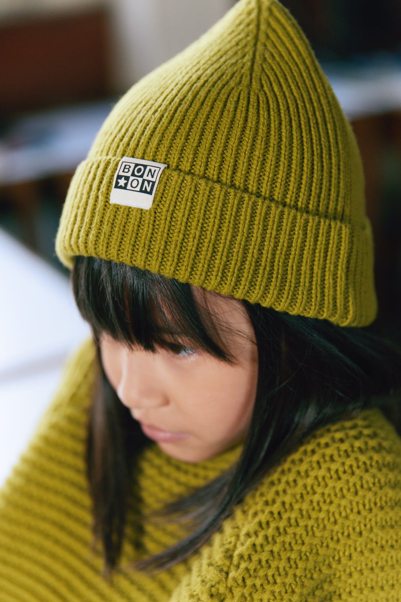 Bonnet - Vert en tricot