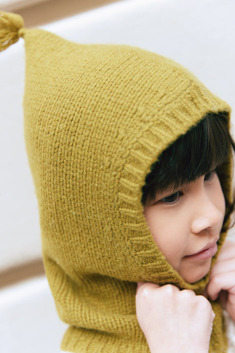 Cagoule - Vert en tricot - Image principale