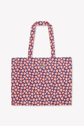 Mini shopping bags - Beth Blue cotton canvas Printe