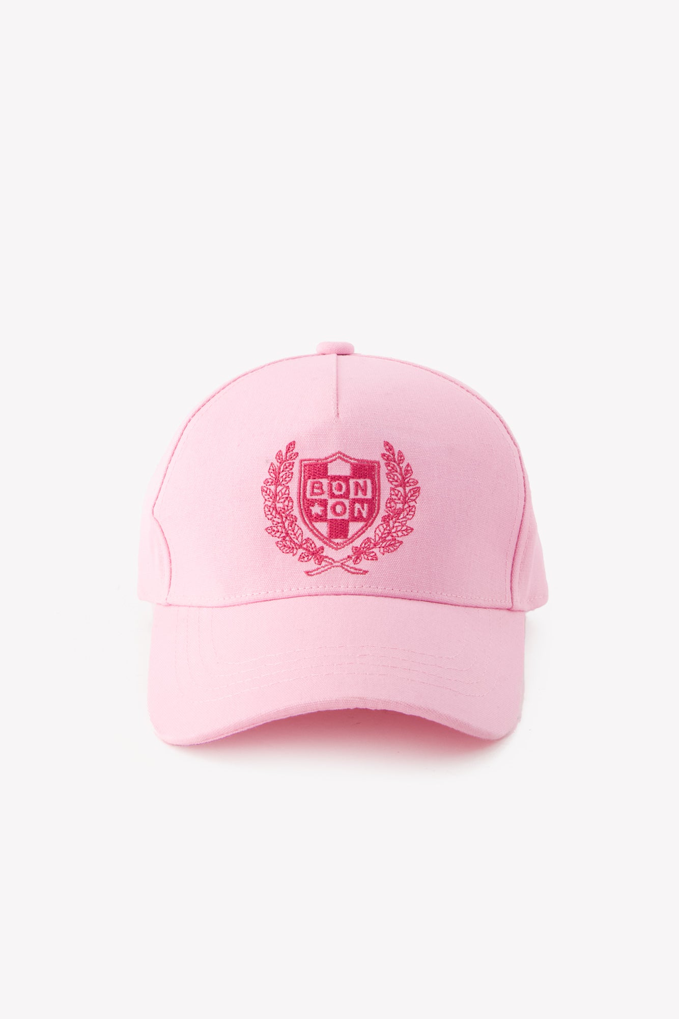 Casquette - Mona rose coton brodé