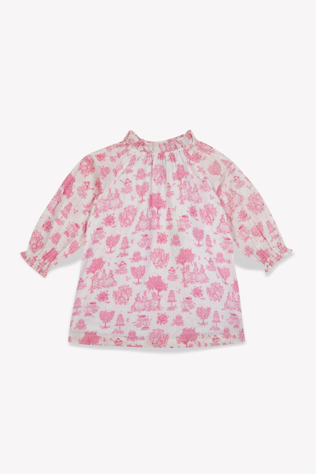 Dress - Dahli Pink Baby Cotton shaped IMPEBOOD JOUY