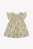 Robe - Ella rose Bébé voile coton imprimé et lurex