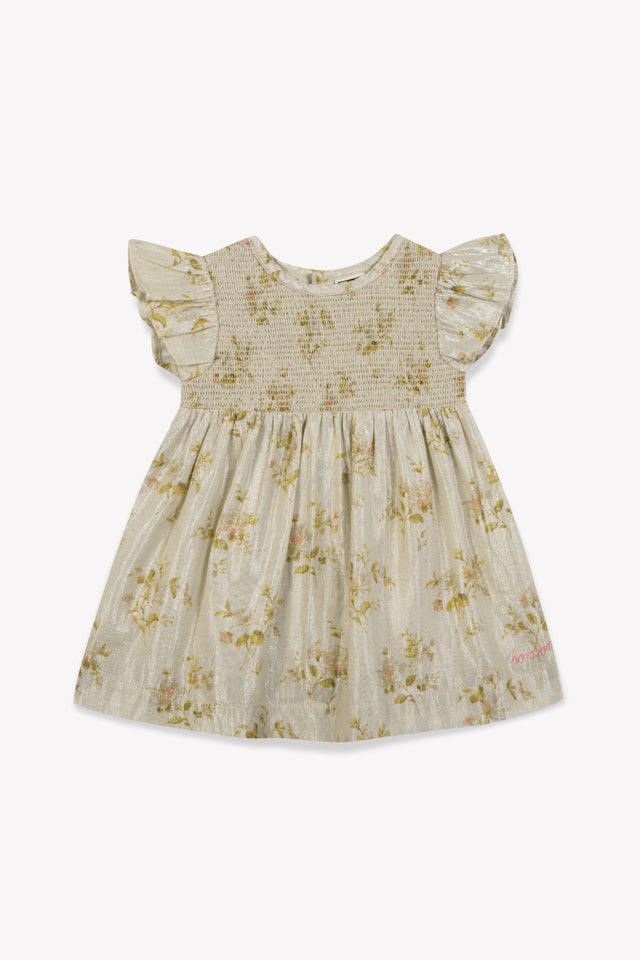 Dress -Ella Pink Baby cotton veil Print and lurex - Image principale
