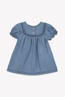 Dress - Blue Emma Baby cotton chambray