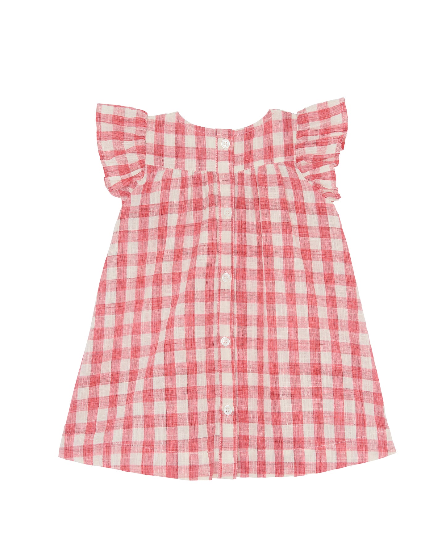 Robe - Nopnop rouge Bébé coton et lyocell imprimé