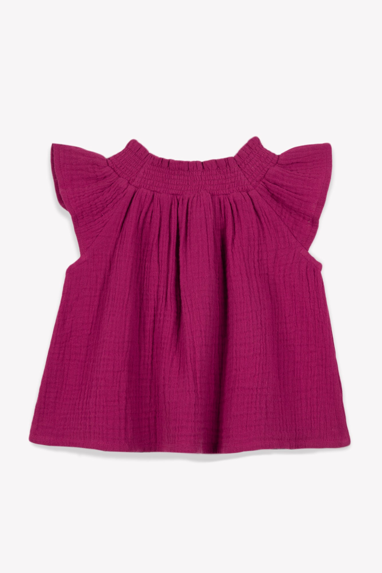 Blouse - Perrine fuschia Baby organic cotton gauze