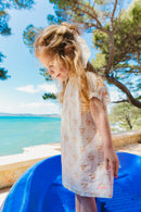 Robe - Colombe rose Bébé coton imprimé Antoinette