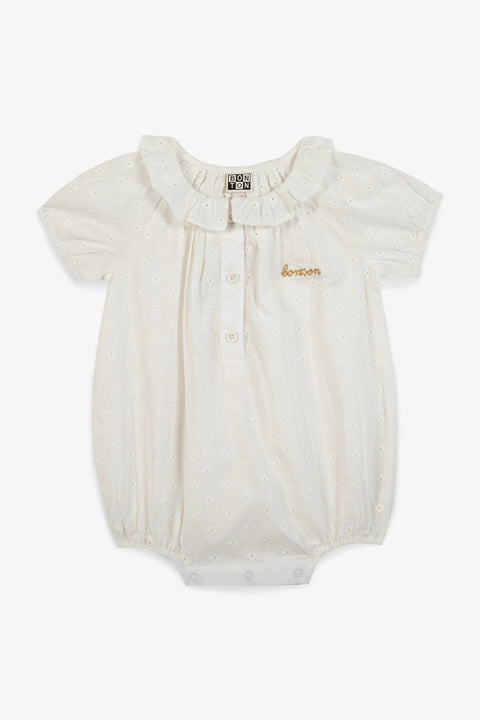 Combinaison - Gateau blanche Bébé voile de coton - Image principale