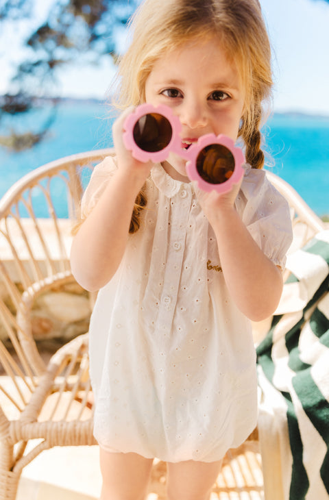 Combinaison - Gateau blanche Bébé voile de coton - Image principale
