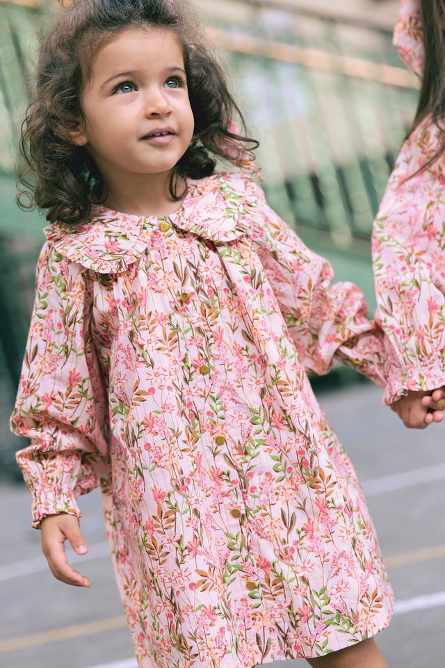 Robe - Heidi fleur Edelweiss rose - Image principale
