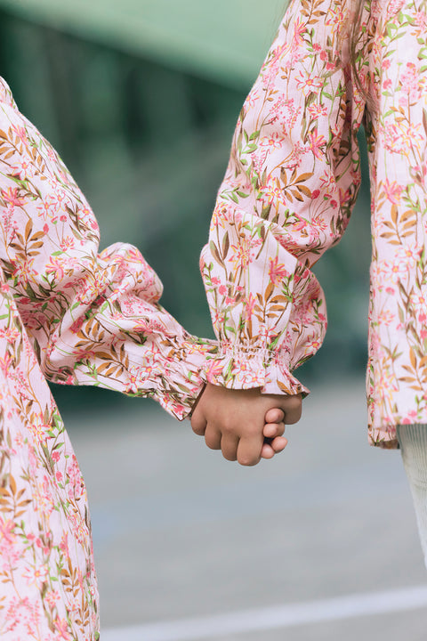 Robe - Heidi fleur Edelweiss rose - Image principale