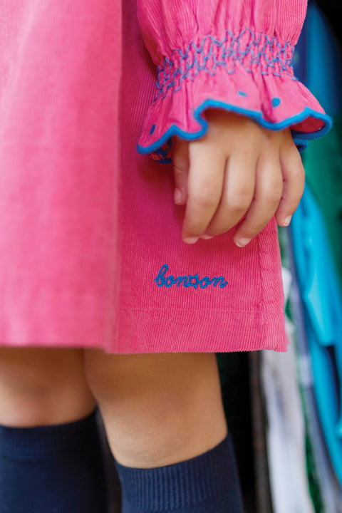 Robe - Heidi en velours rose - Image principale