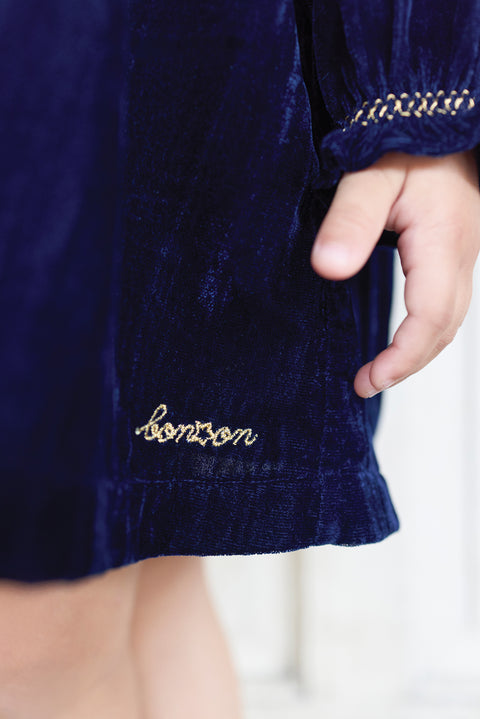 Robe - Douceur navy bonton - Image principale