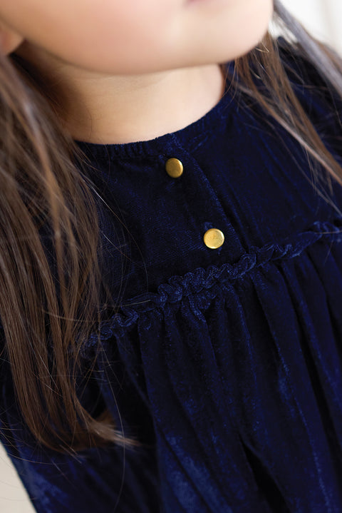 Robe - Douceur navy bonton - Image principale