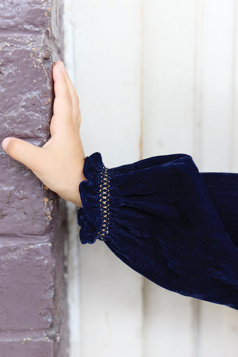 Robe - Douceur navy bonton - Image principale