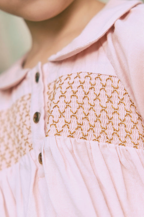 Robe - Rose 100% coton - Image principale