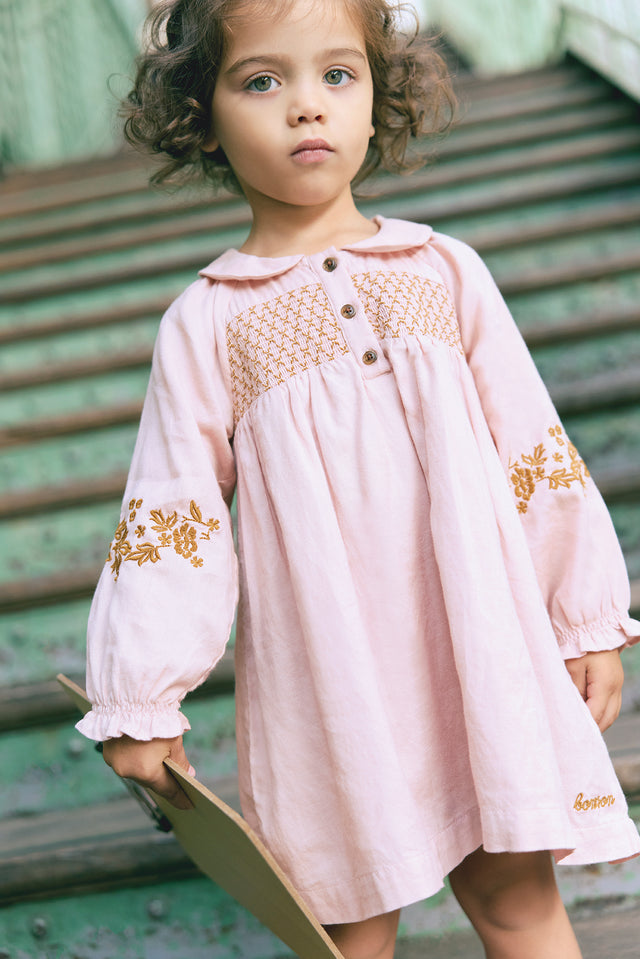 Robe - Rose 100% coton - Image principale