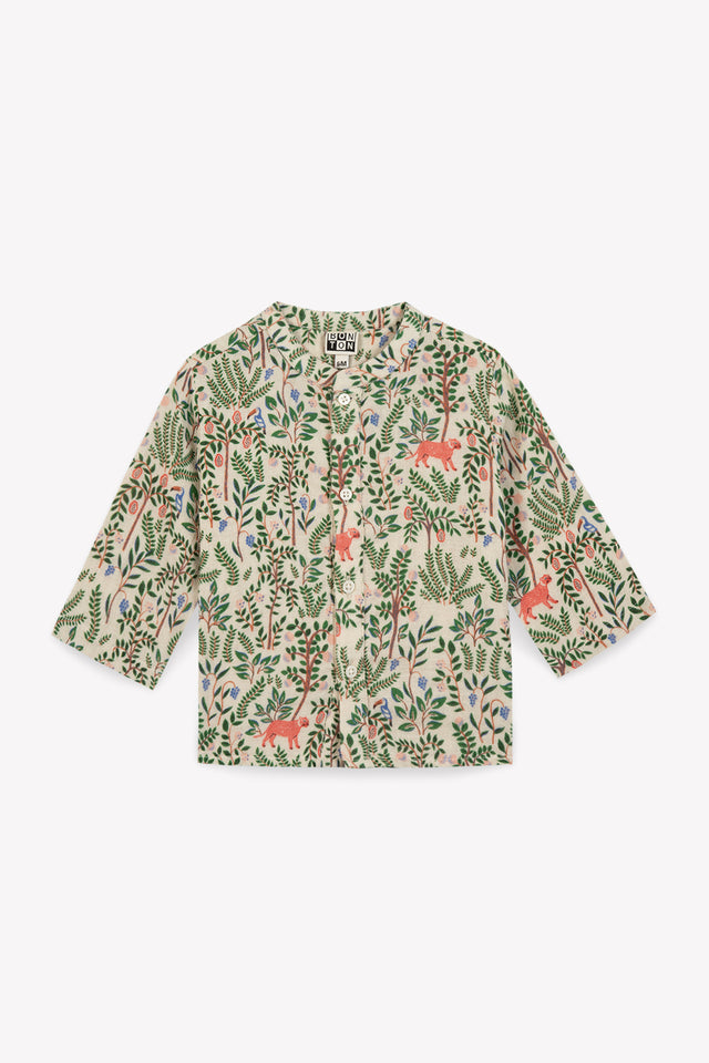 Chemise - Gabin savane Bébé double gaze coton imp - Image principale