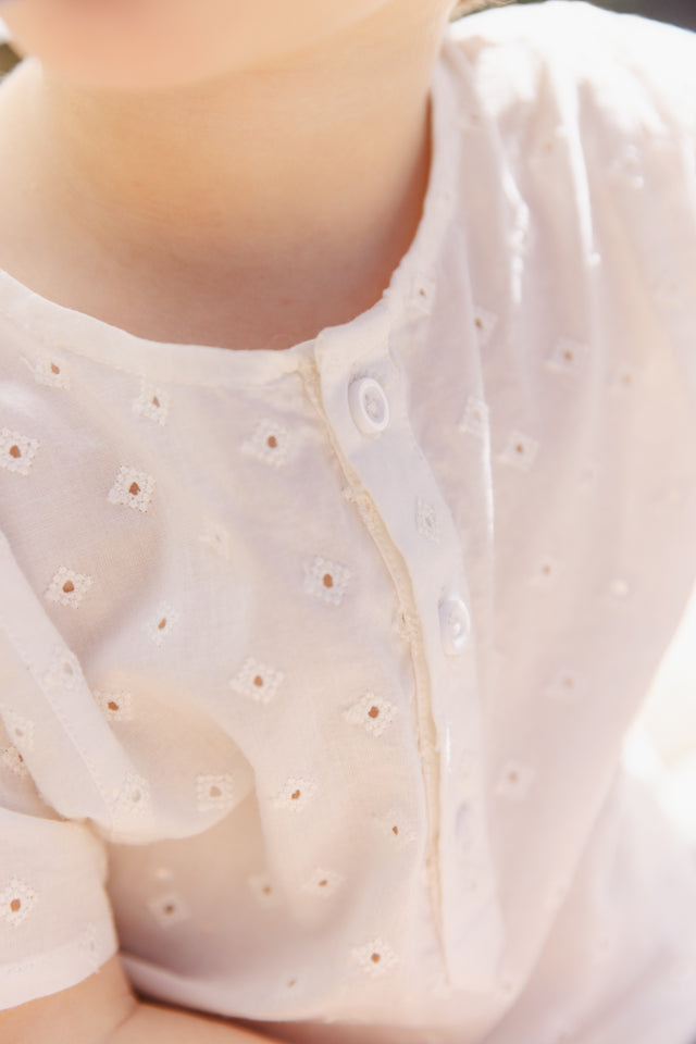 Blouse - White Kurta Baby Cotton shaped - Image alternative