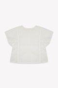 Blouse - White Kurta Baby Cotton shaped