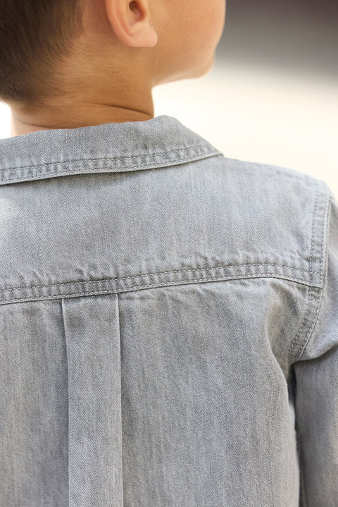 Chemise - Pan chambray gris - Image principale