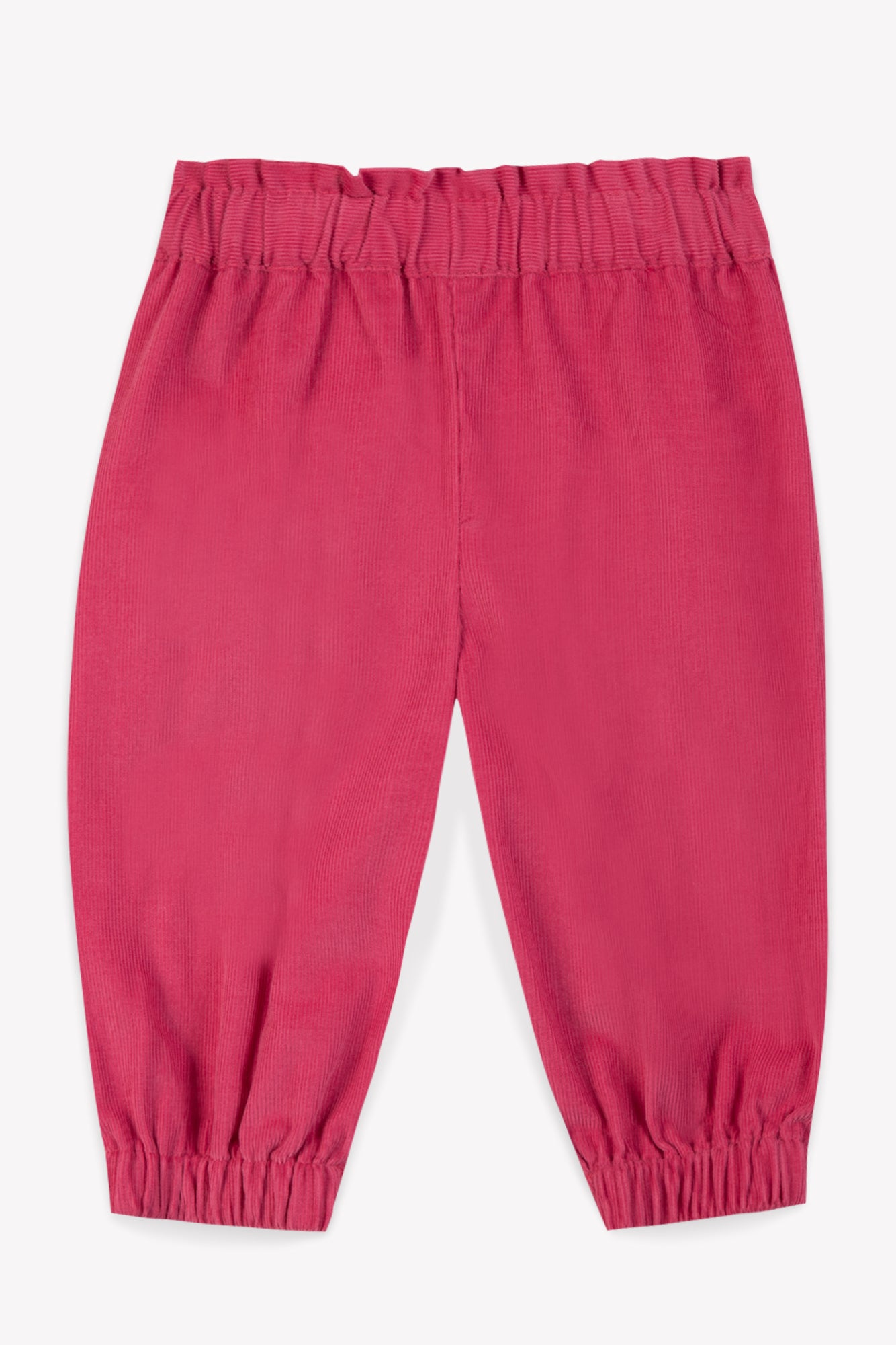 Pantalon - Biscotte en velours rose