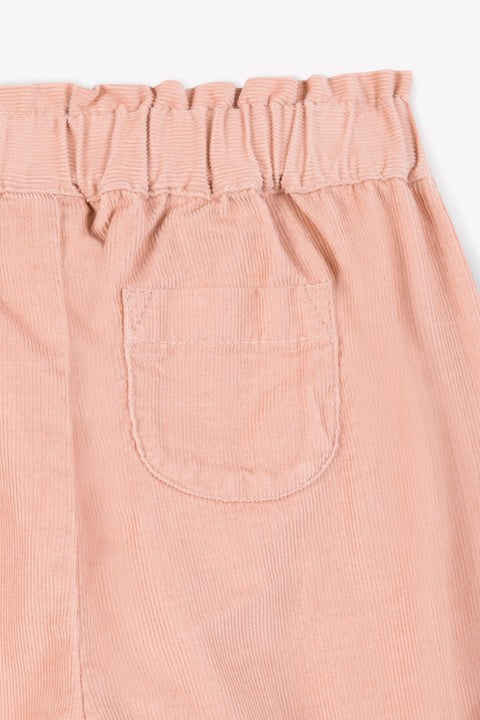 Pantalon - Biscotte en velours rose clair - Image principale