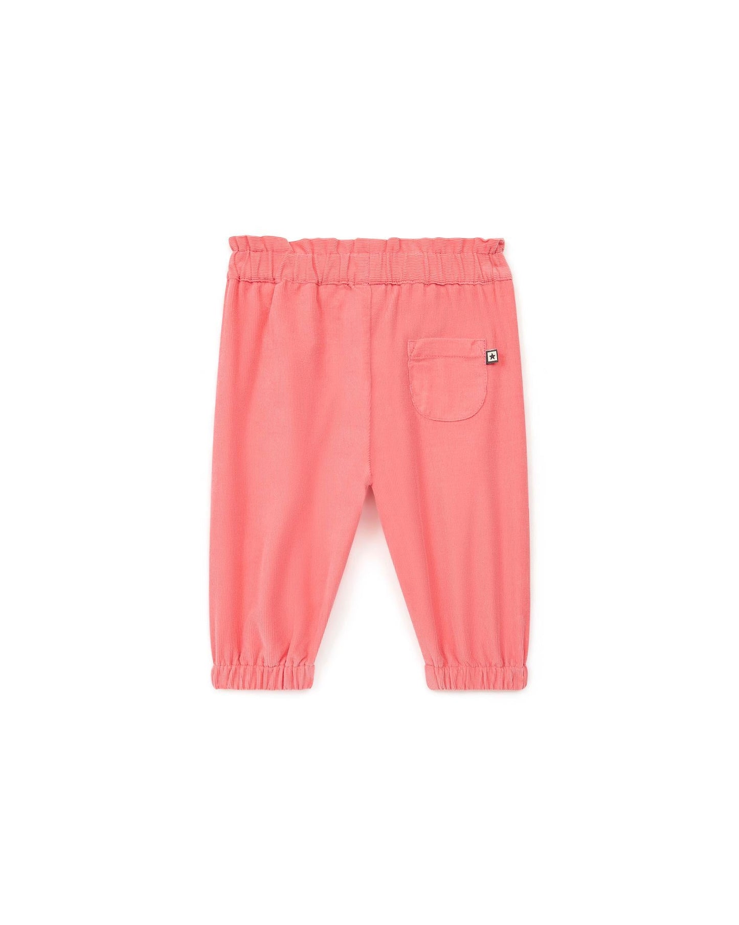 Pantalon - Biscotte rose bébé en velours