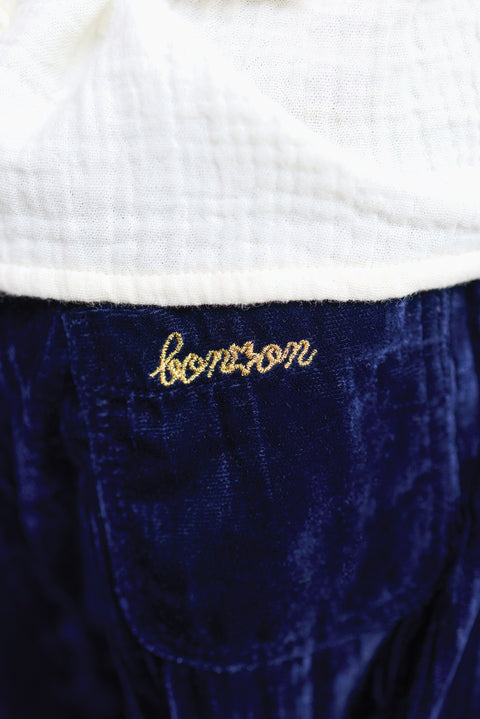 Pantalon - Biscotte navy bonton - Image principale