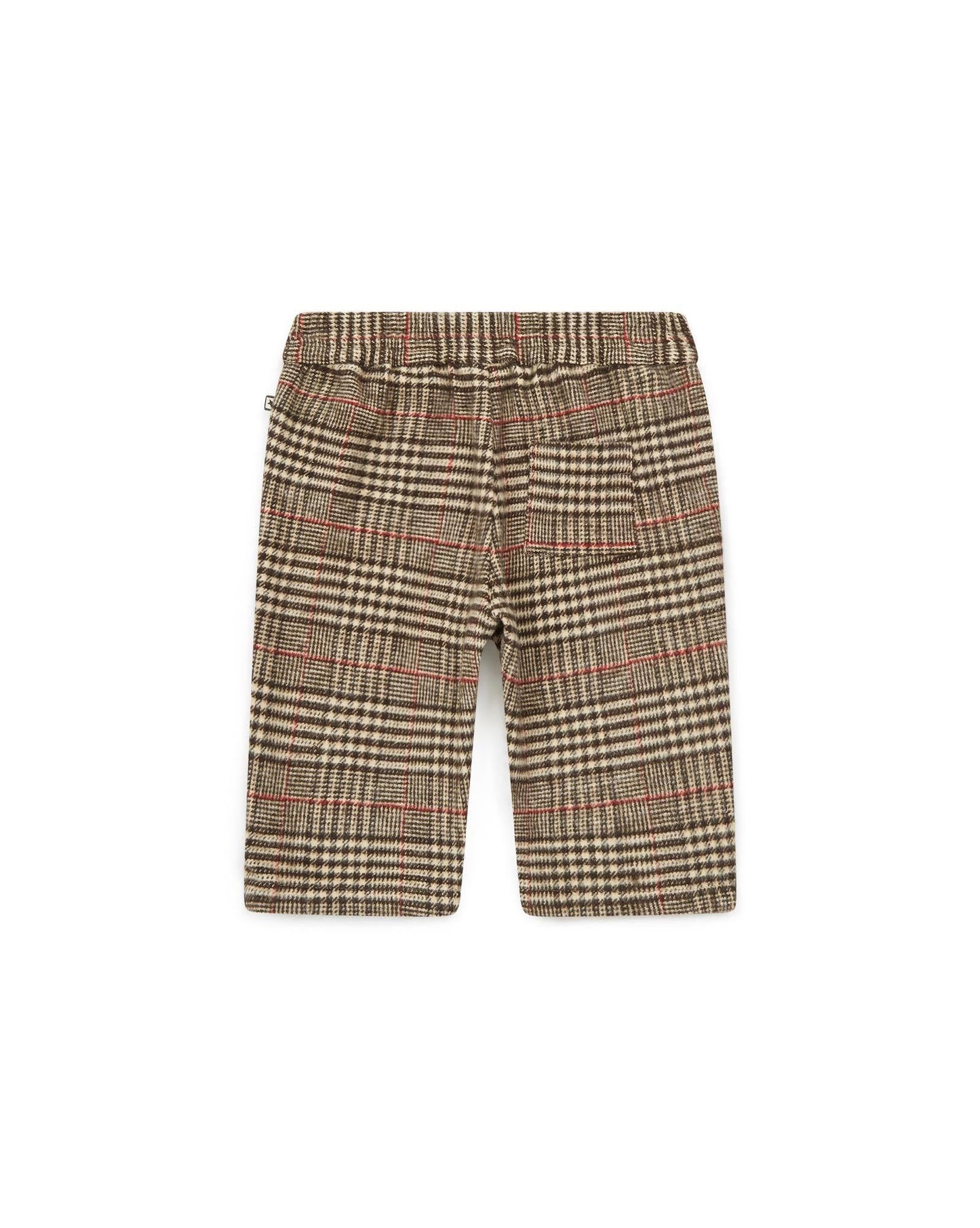 Trousers - Gino Brown Baby Cotton at Check