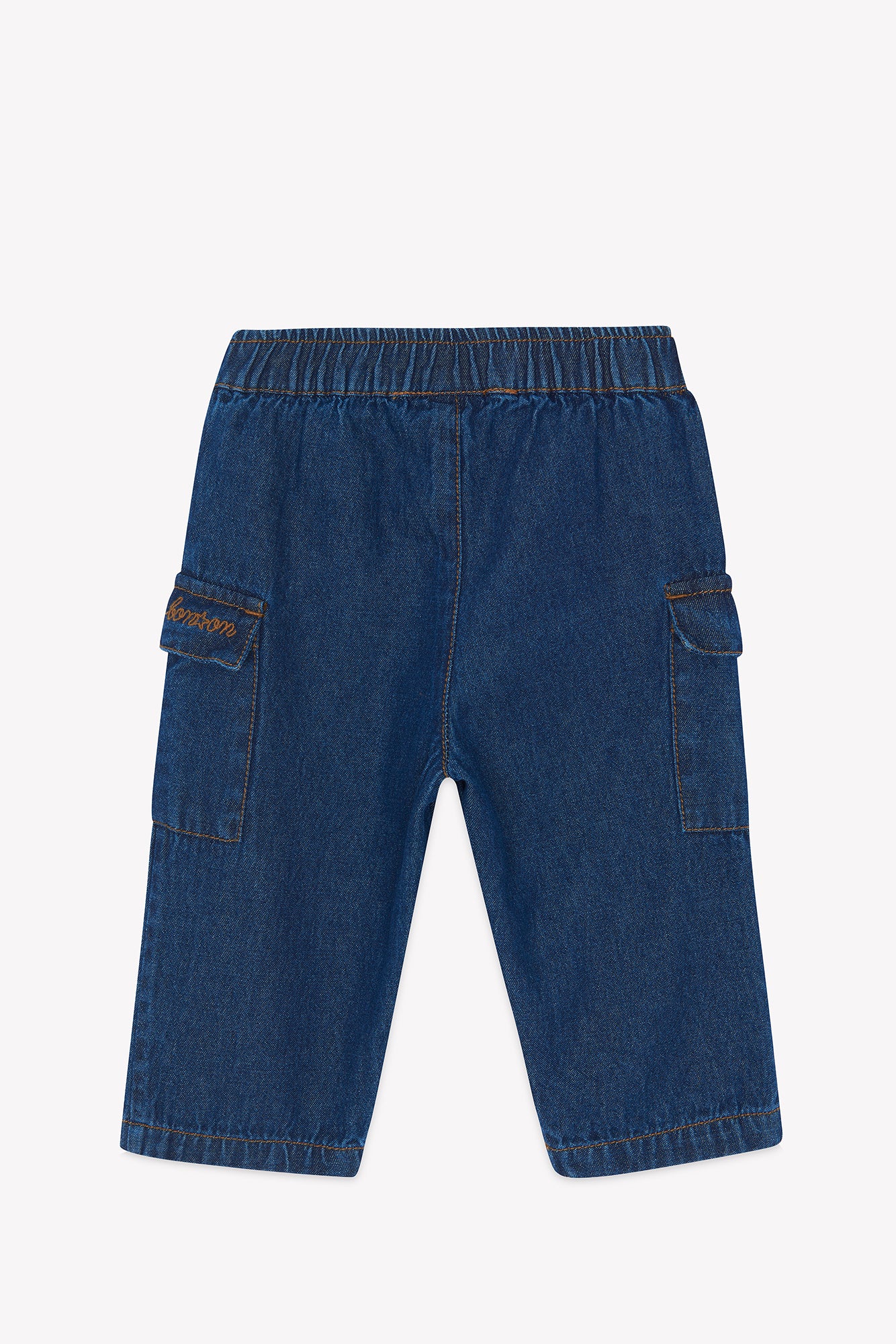 Pantalon - Cargo chambray bleu