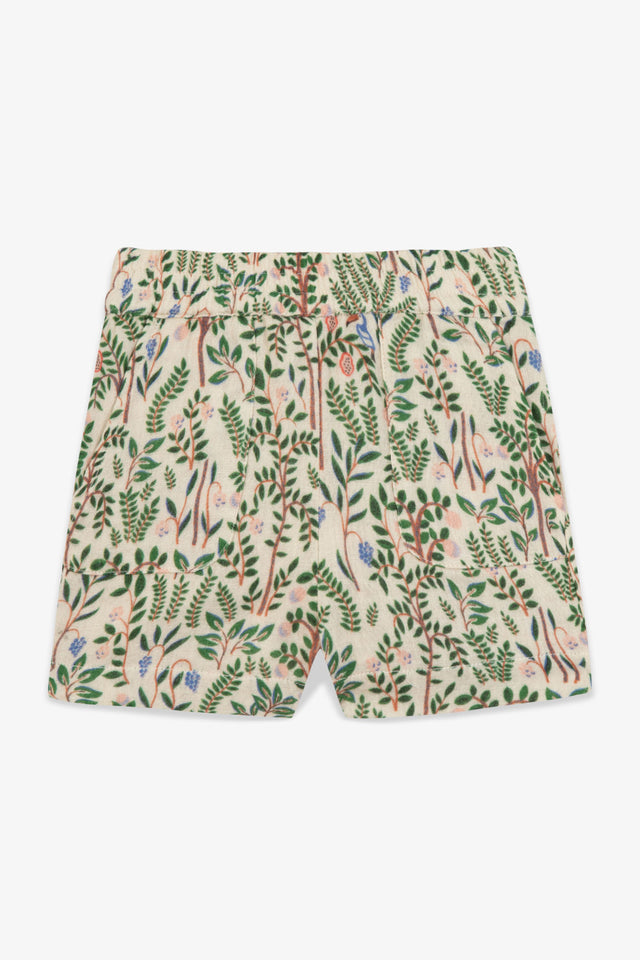 Short - Ramb savane Bébé double gaze coton imprimé - Image principale