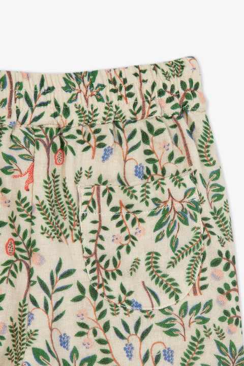 Short - Ramb savane Bébé double gaze coton imprimé - Image principale