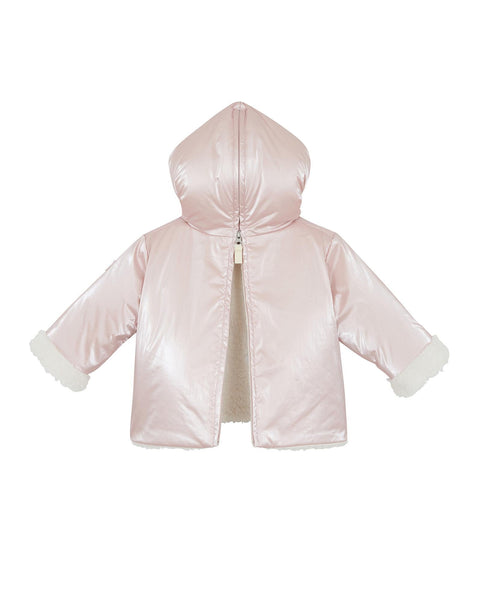 Manteau - Camion rose bébé en nylon irisé - Image principale