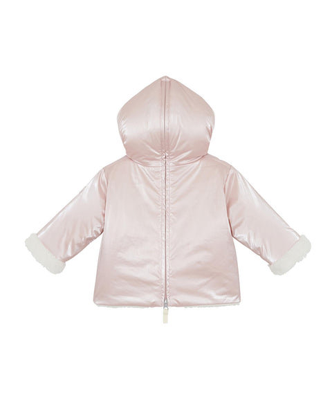 Manteau - Camion rose bébé en nylon irisé - Image principale