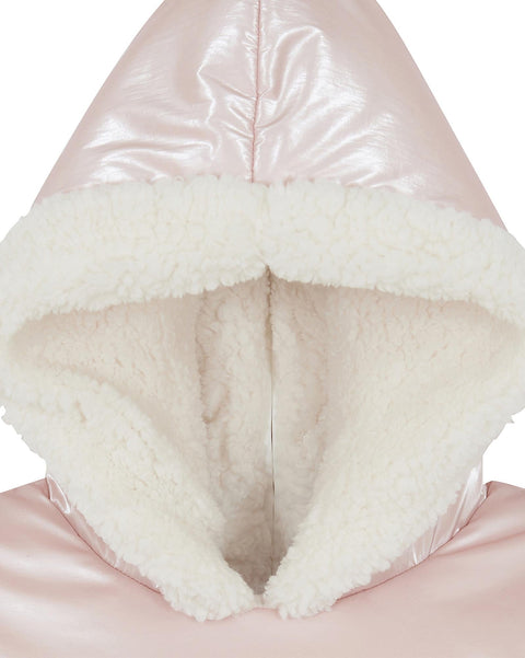Manteau - Camion rose bébé en nylon irisé - Image principale