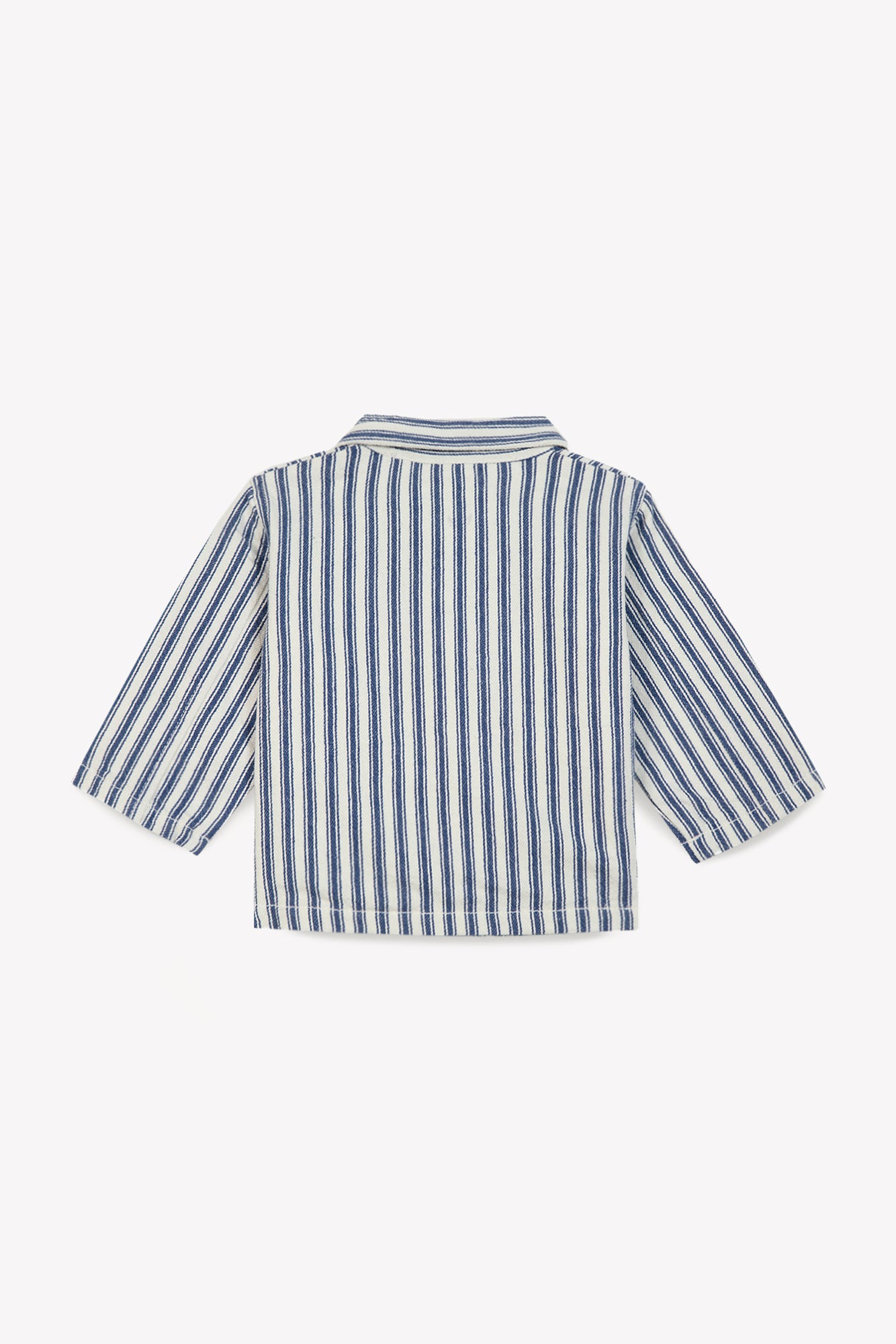 Veste - Elfie bleue Bébé twill de coton rayure