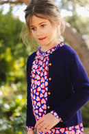 Cardigan - Sheep Blue cotton