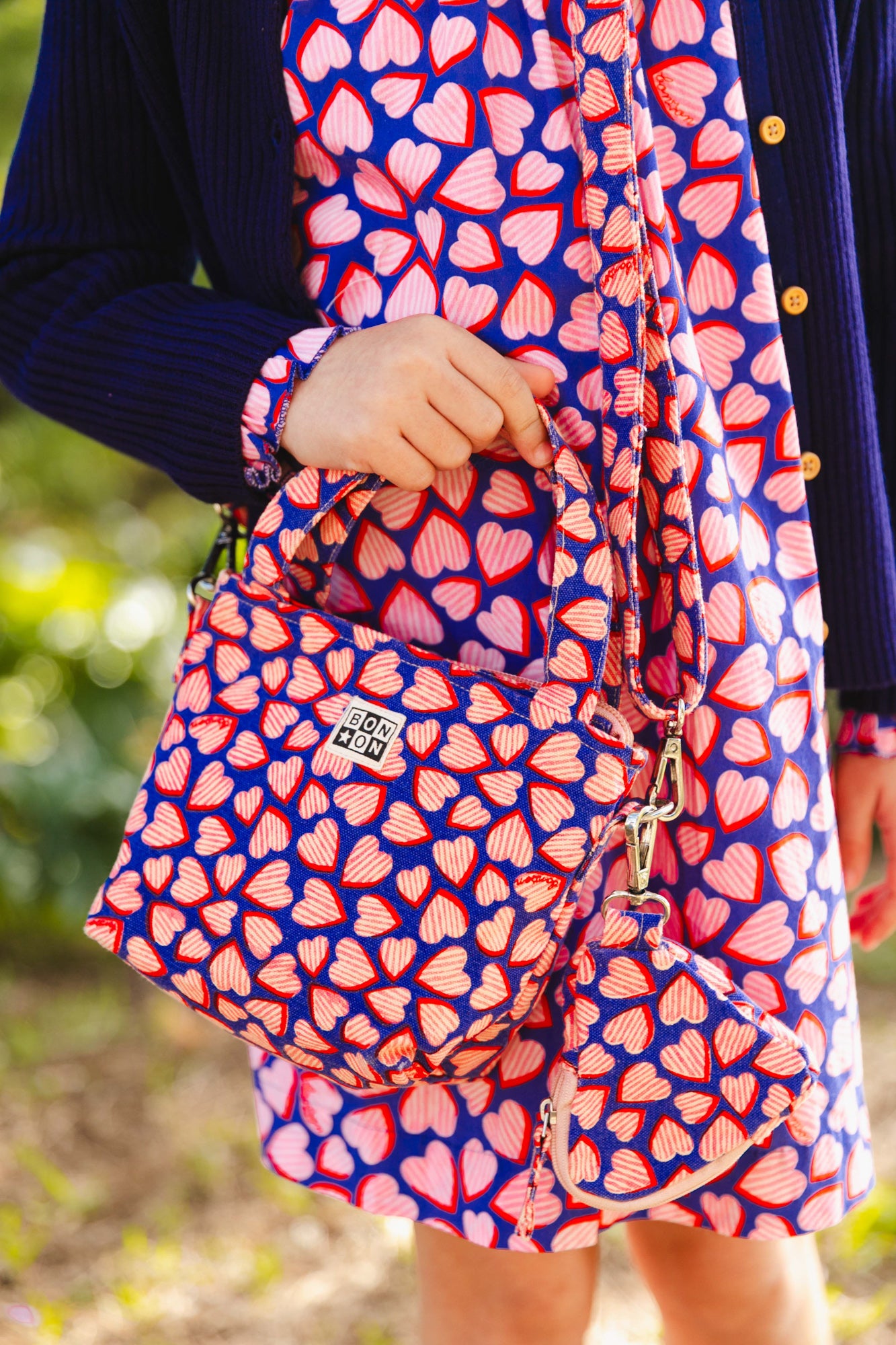 Sac - Chloé bleu toile de coton imprimée