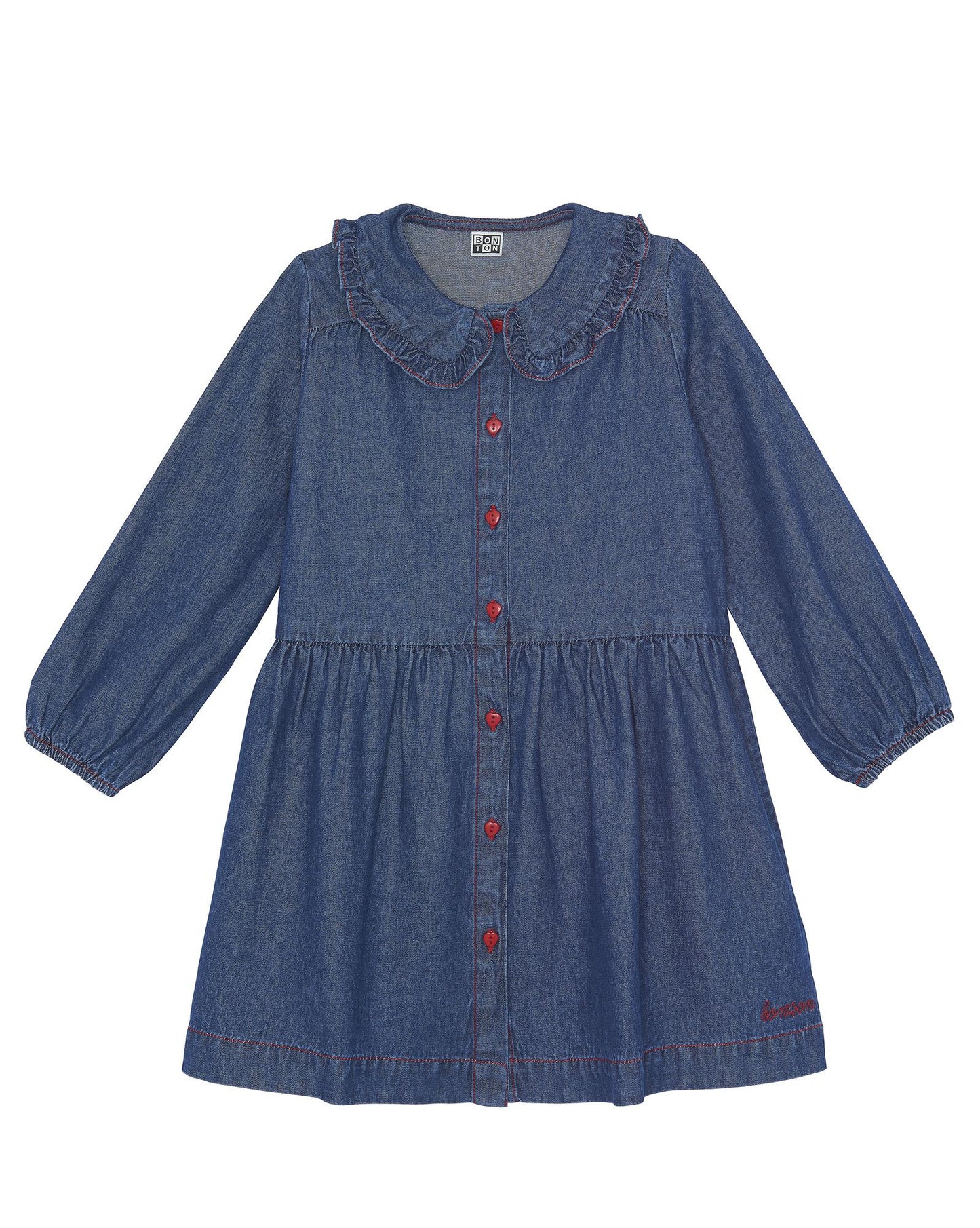 Robe - Huguette bleue en denim